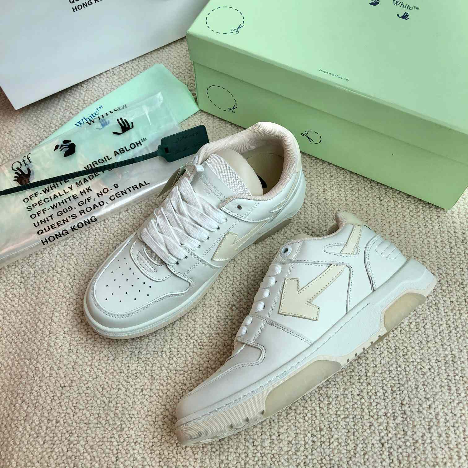 Off White Out Of Office Calf Leather Sneaker - DopestKickz