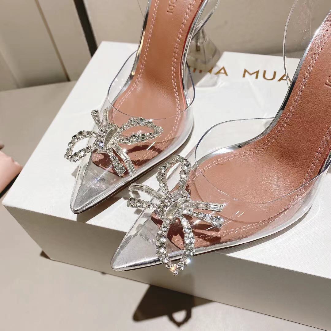 Amina Muaddi Rosie Slingback Pumps - DopestKickz