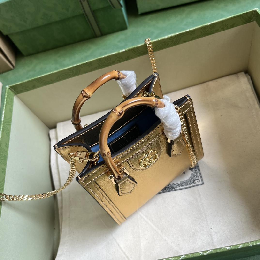 Gucci Diana Super Mini Bag (16.5x 12x 6cm) - DopestKickz
