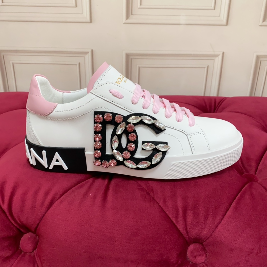 Dolce & Gabbana Calfskin Portofino Sneakers - DopestKickz