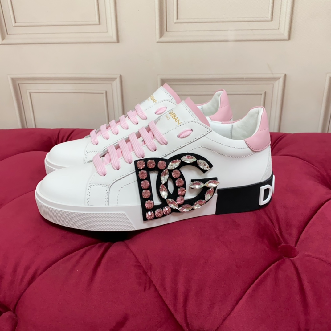 Dolce & Gabbana Calfskin Portofino Sneakers - DopestKickz
