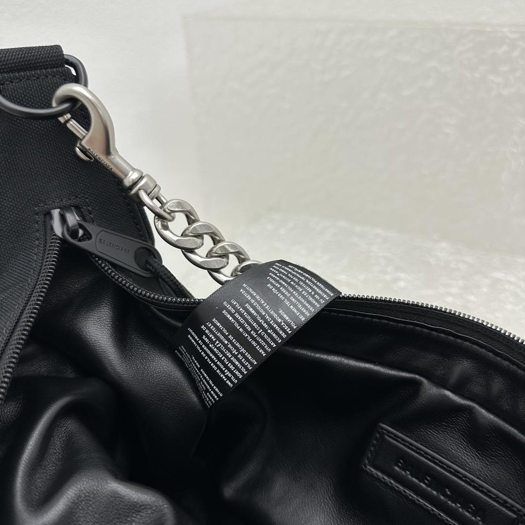 Balenciaga Raver Medium Bag With Chain In Black - DopestKickz