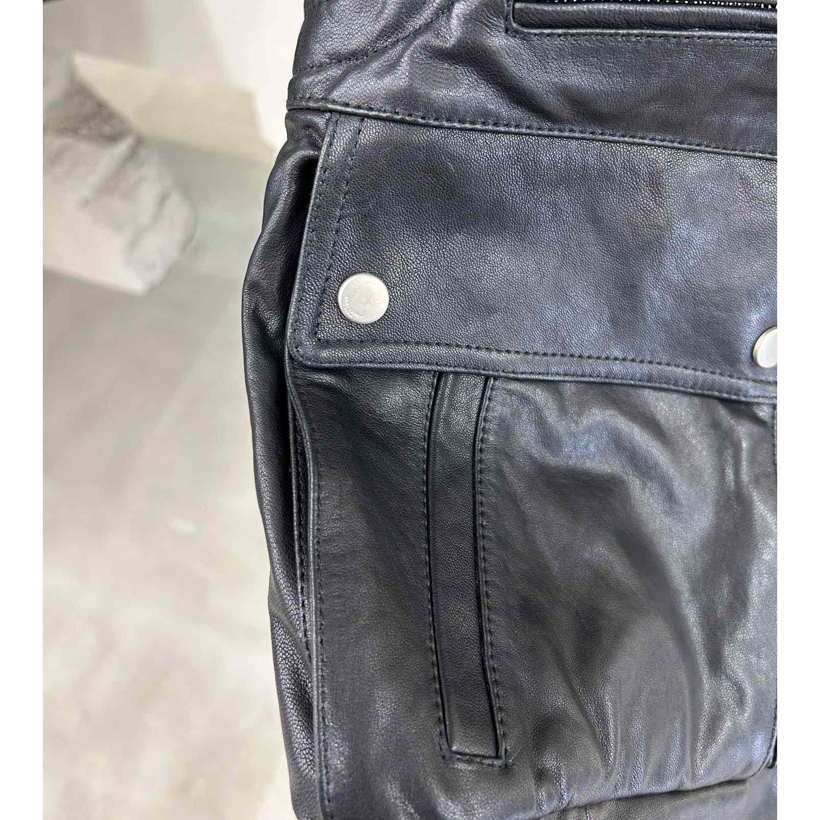 Saint Laurent Biker Jacket In Vintage Crinkled Lambskin - DopestKickz