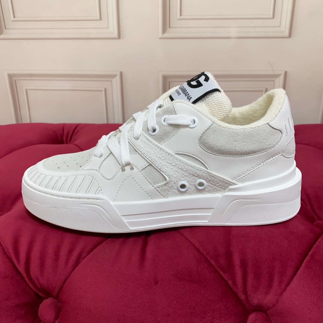 Dolce & Gabbana Mixed-material New Roma Sneakers - DopestKickz