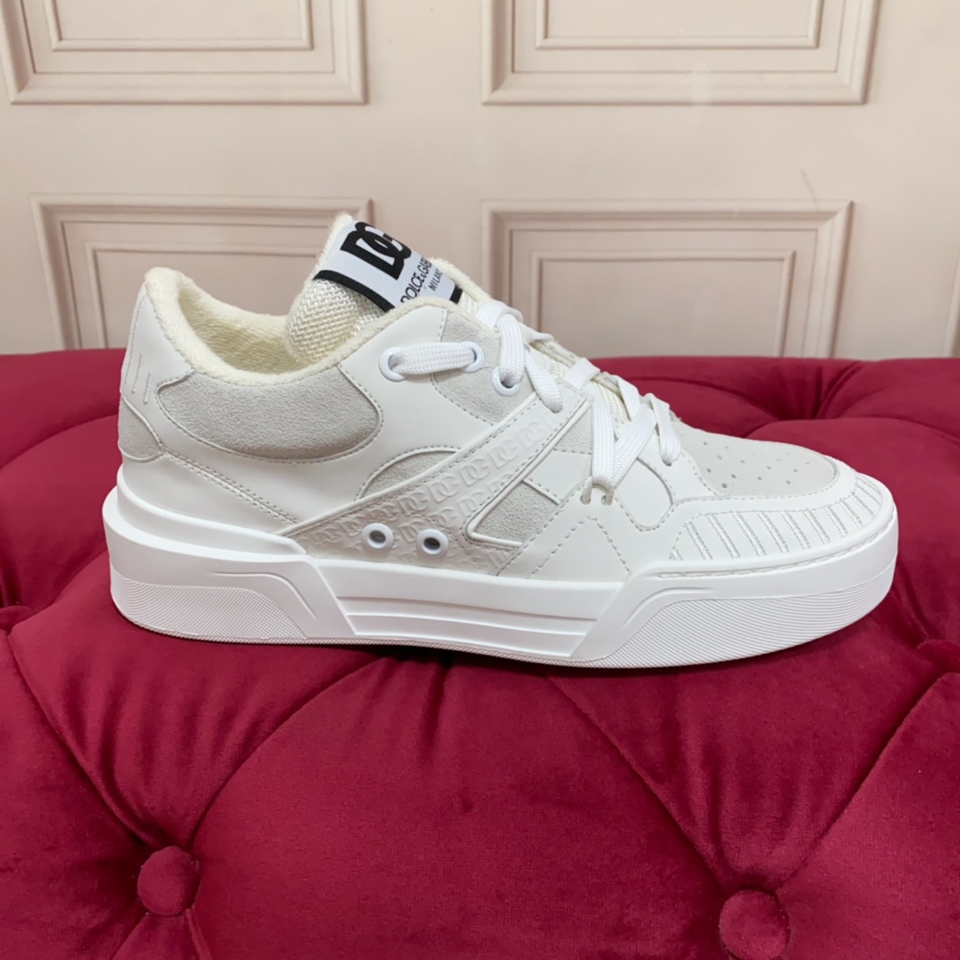 Dolce & Gabbana Mixed-material New Roma Sneakers - DopestKickz