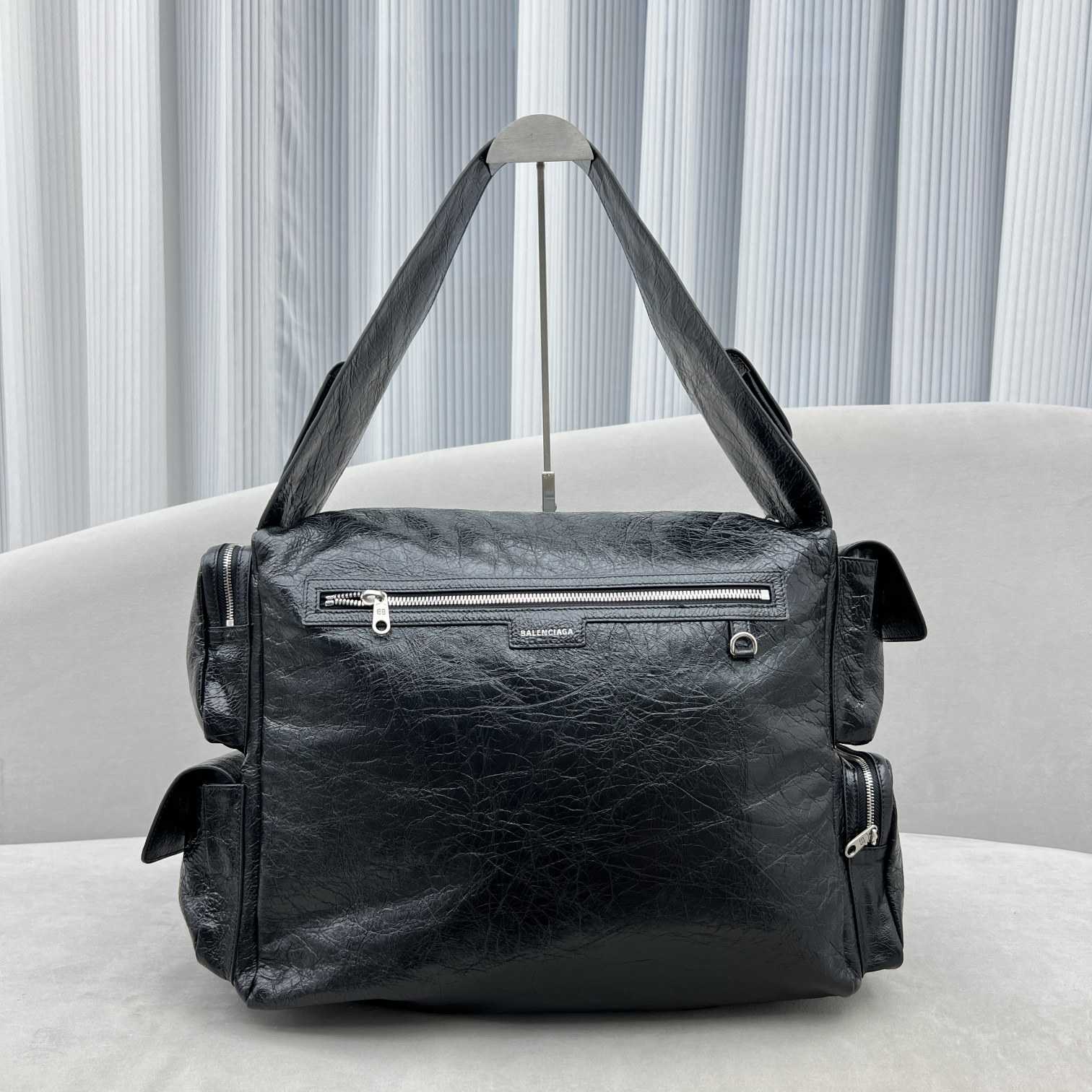 Balenciaga Superbusy Large Sling Bag In Black  - DopestKickz