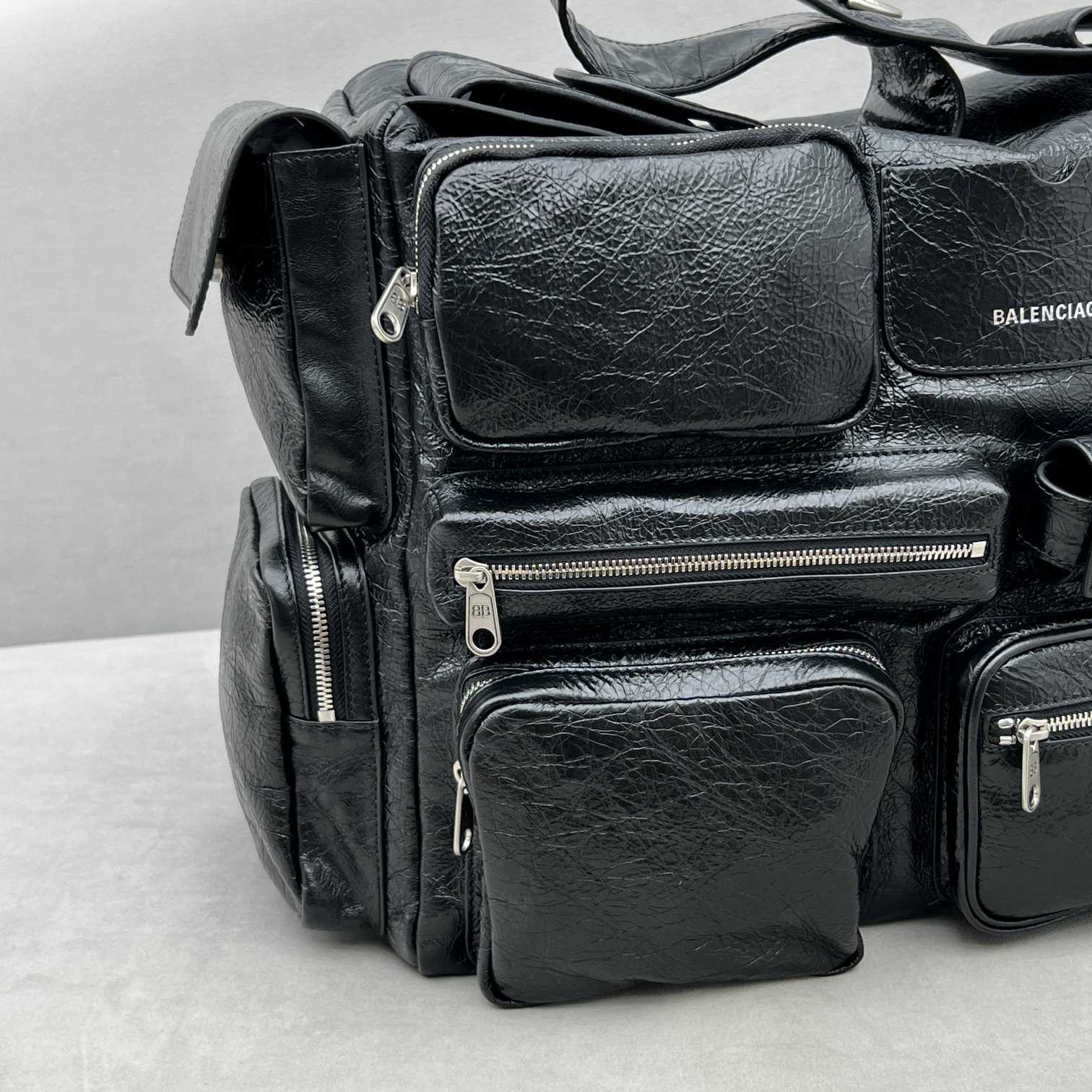 Balenciaga Superbusy Large Sling Bag In Black  - DopestKickz