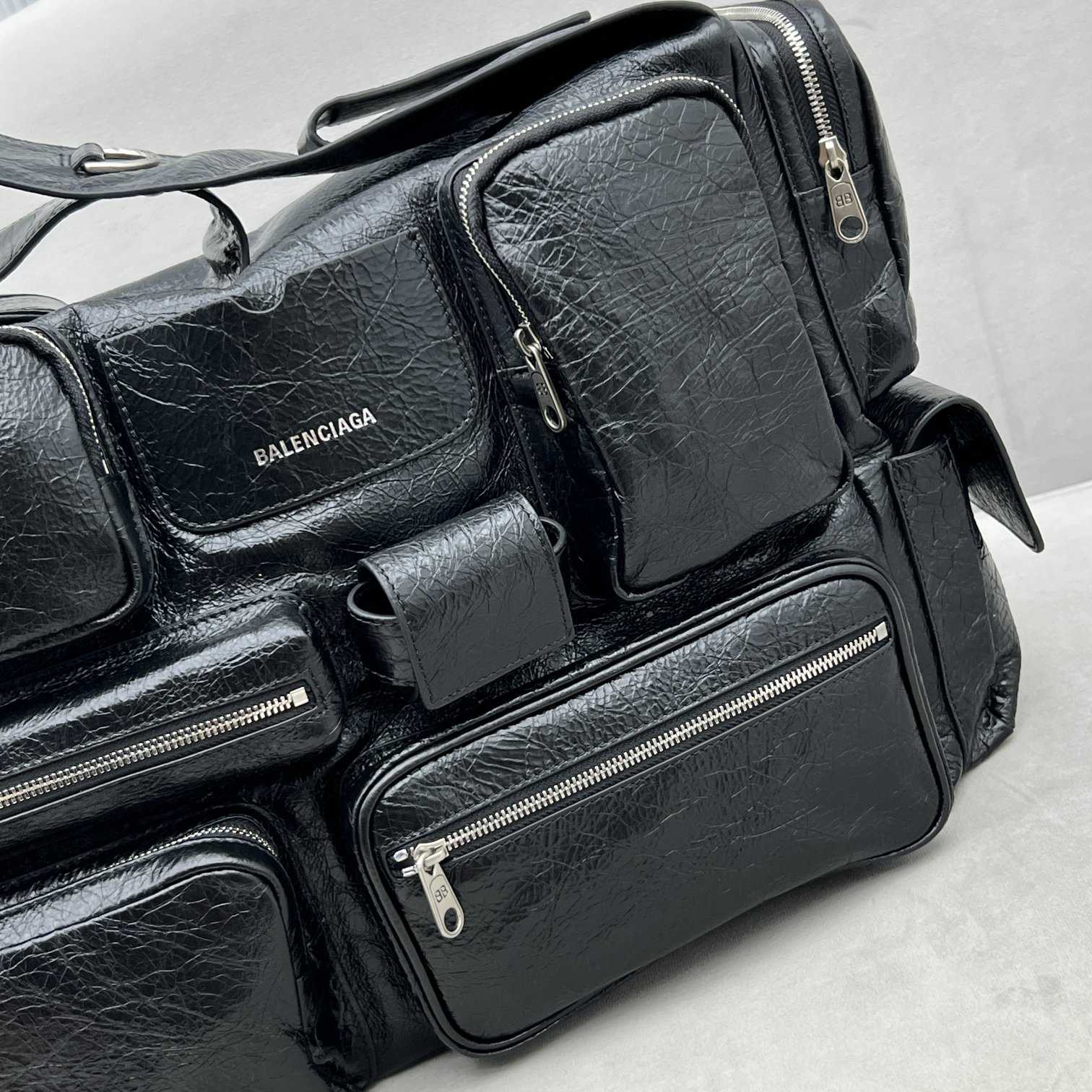 Balenciaga Superbusy Large Sling Bag In Black  - DopestKickz