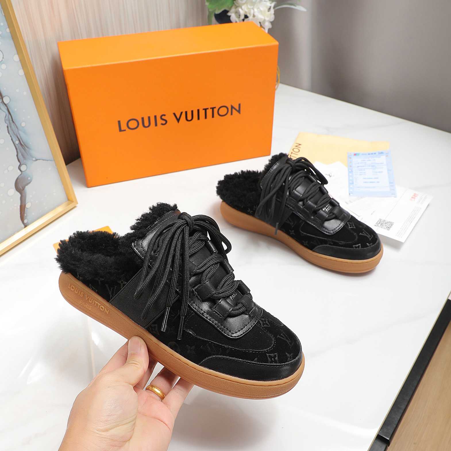 Louis Vuitton Lous Open Back Sneaker - DopestKickz