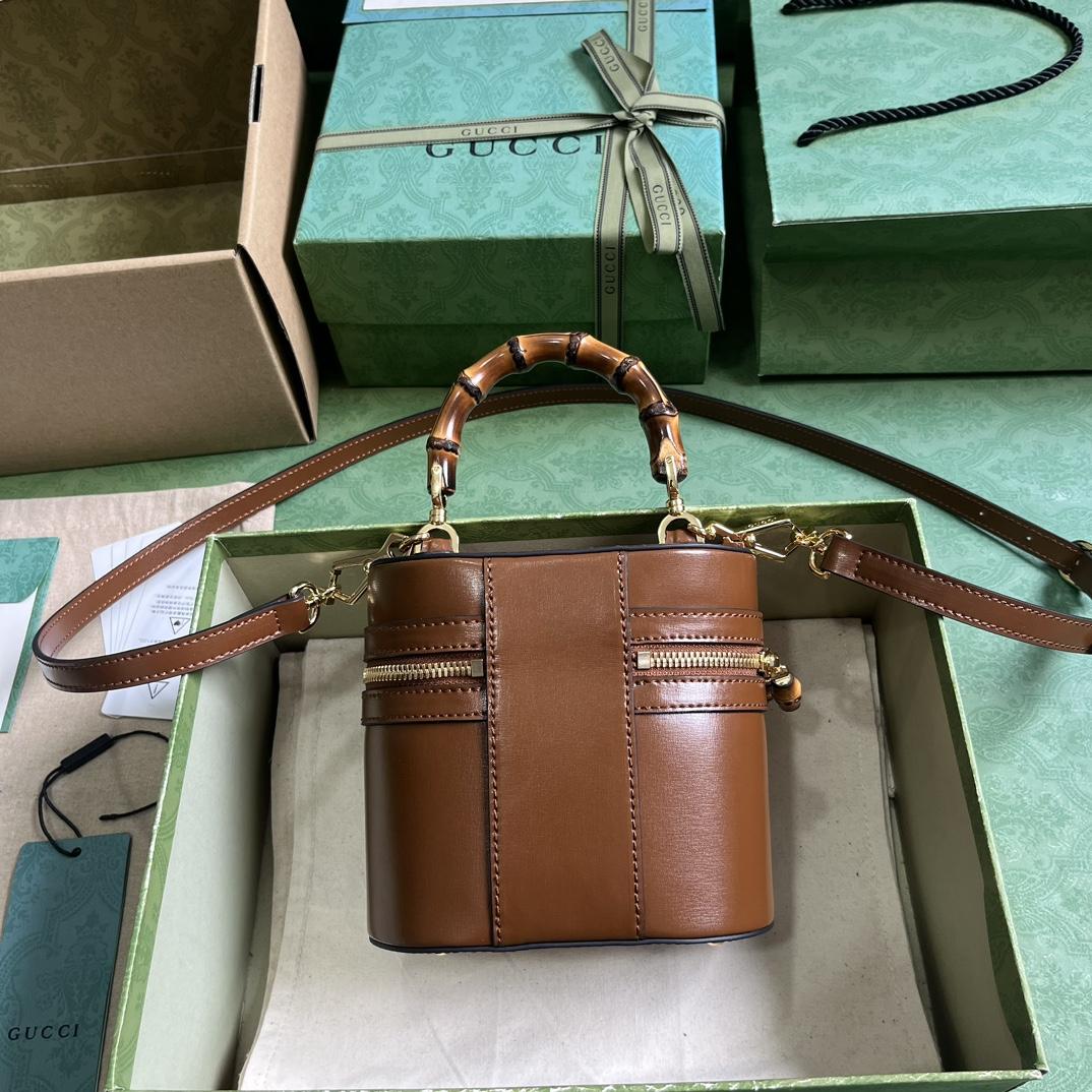 Gucci Mini Bamboo Shoulder Bag (15.5x 13.5x 4cm) - DopestKickz