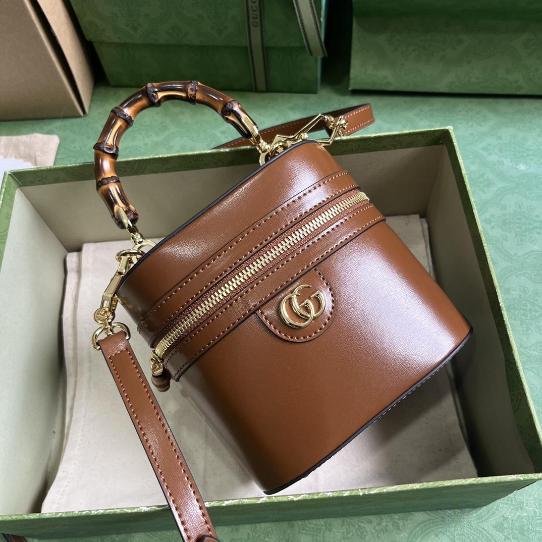 Gucci Mini Bamboo Shoulder Bag (15.5x 13.5x 4cm) - DopestKickz