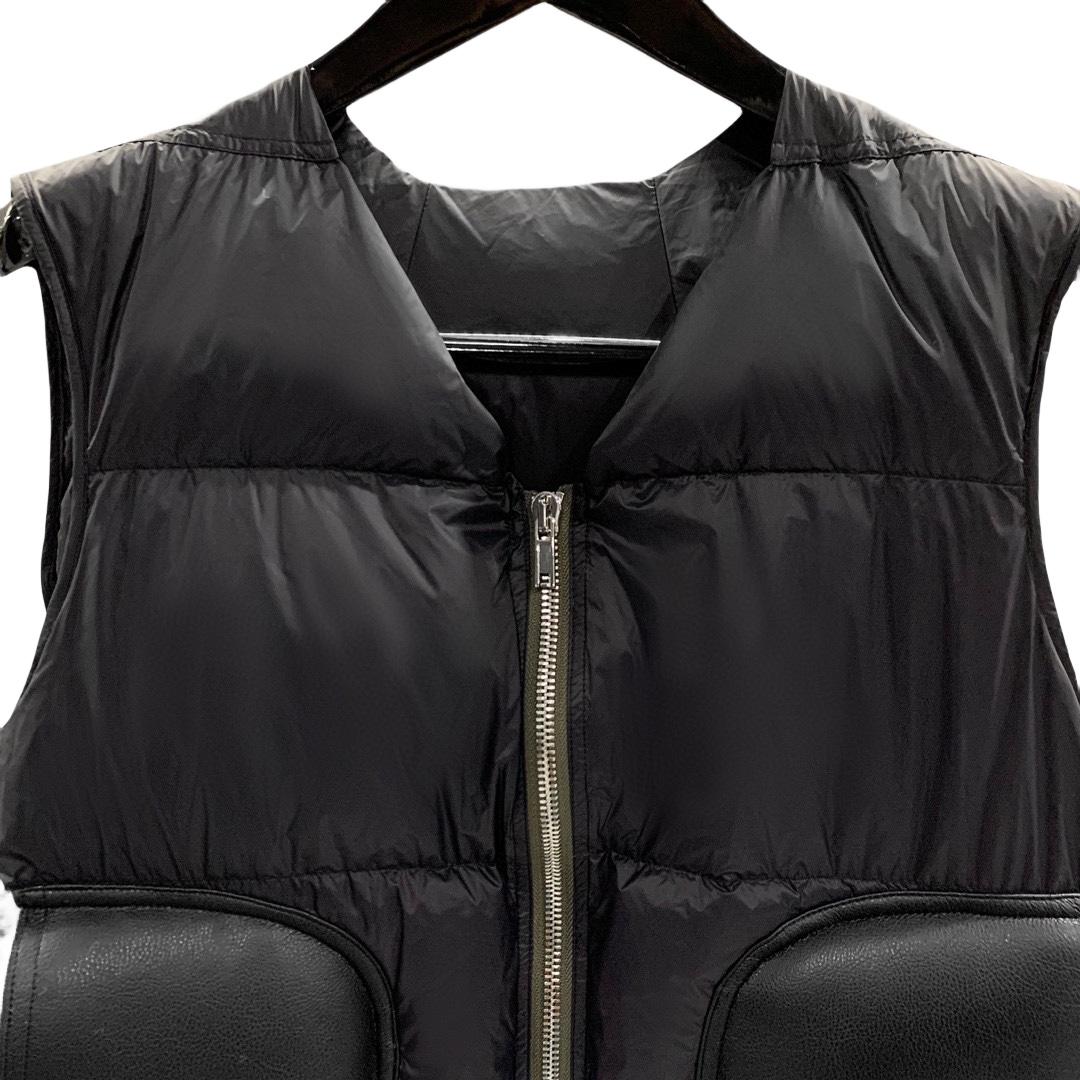 Rick Owens Cargo Sleeveless Puffer Jacket - DopestKickz