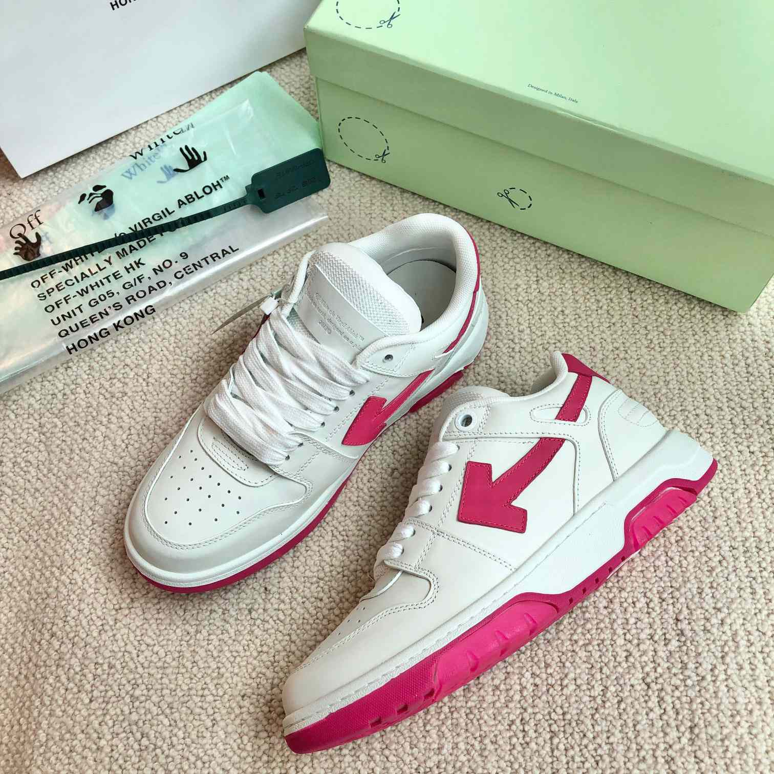 Off White Out Of Office Calf Leather Sneaker - DopestKickz