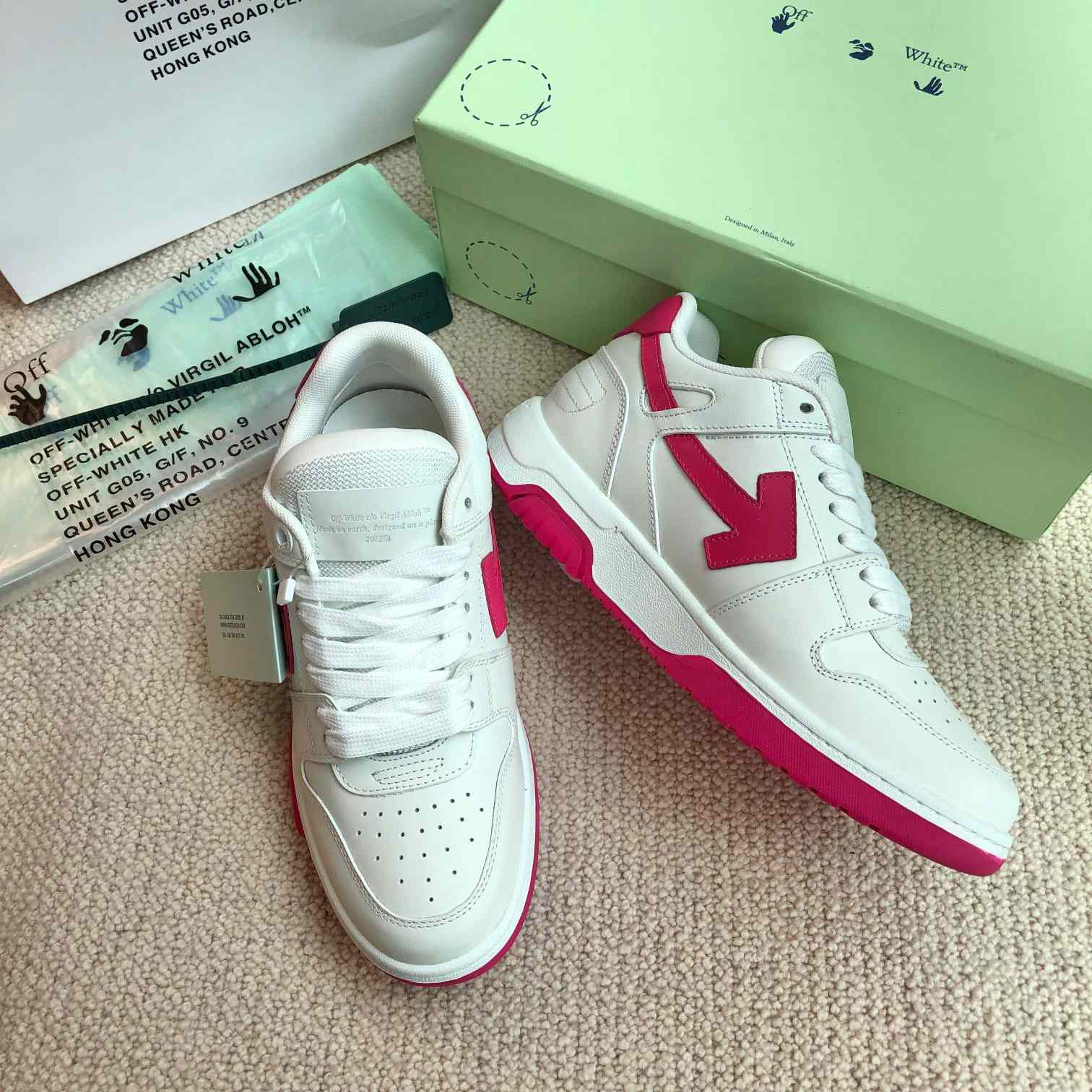 Off White Out Of Office Calf Leather Sneaker - DopestKickz