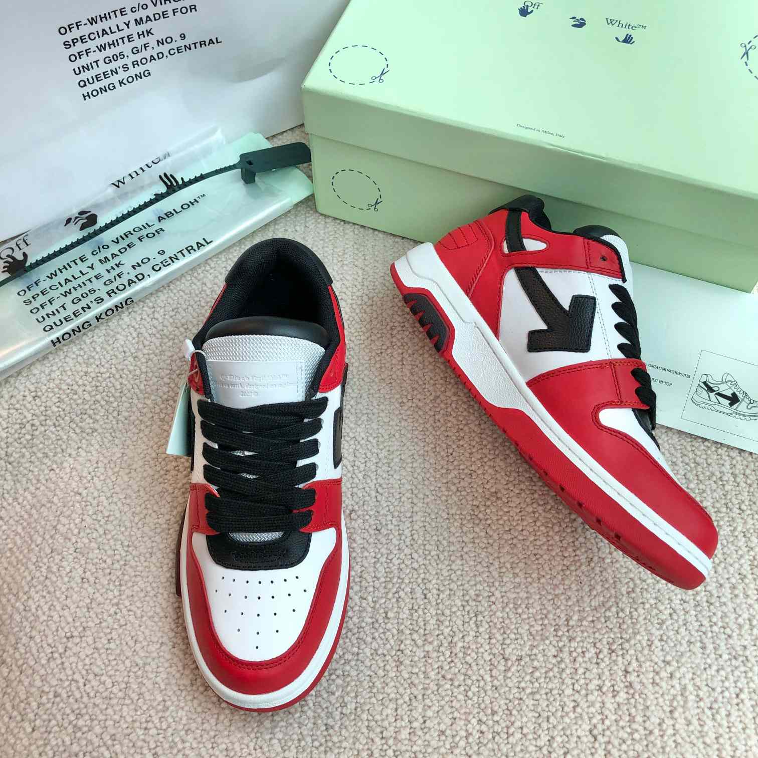 Off White Out Of Office Calf Leather Sneaker - DopestKickz