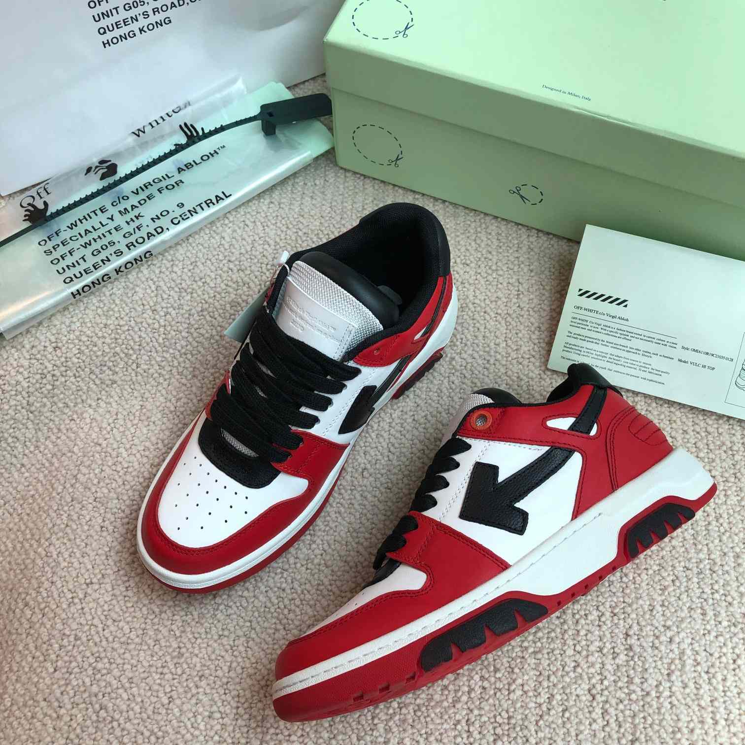 Off White Out Of Office Calf Leather Sneaker - DopestKickz