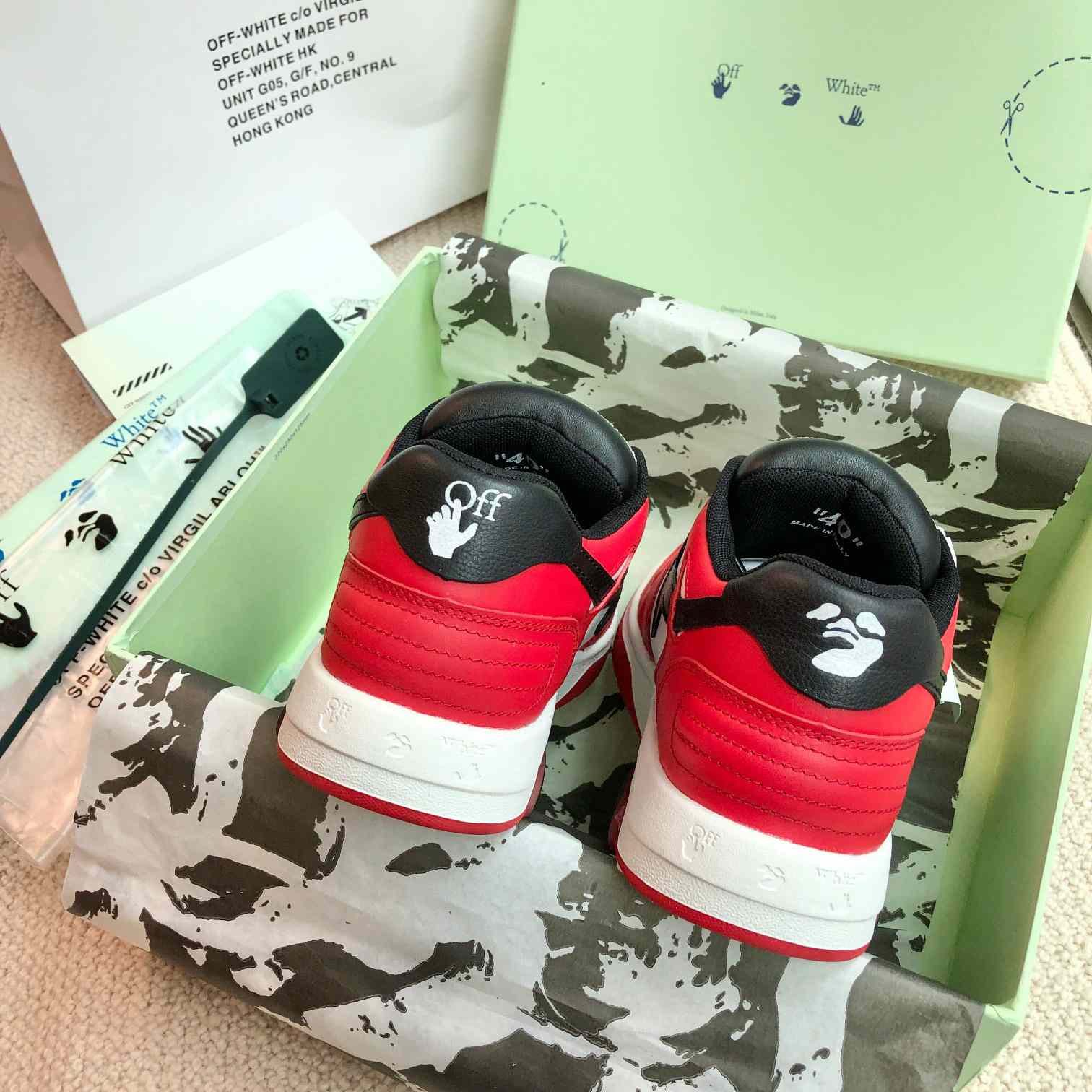 Off White Out Of Office Calf Leather Sneaker - DopestKickz
