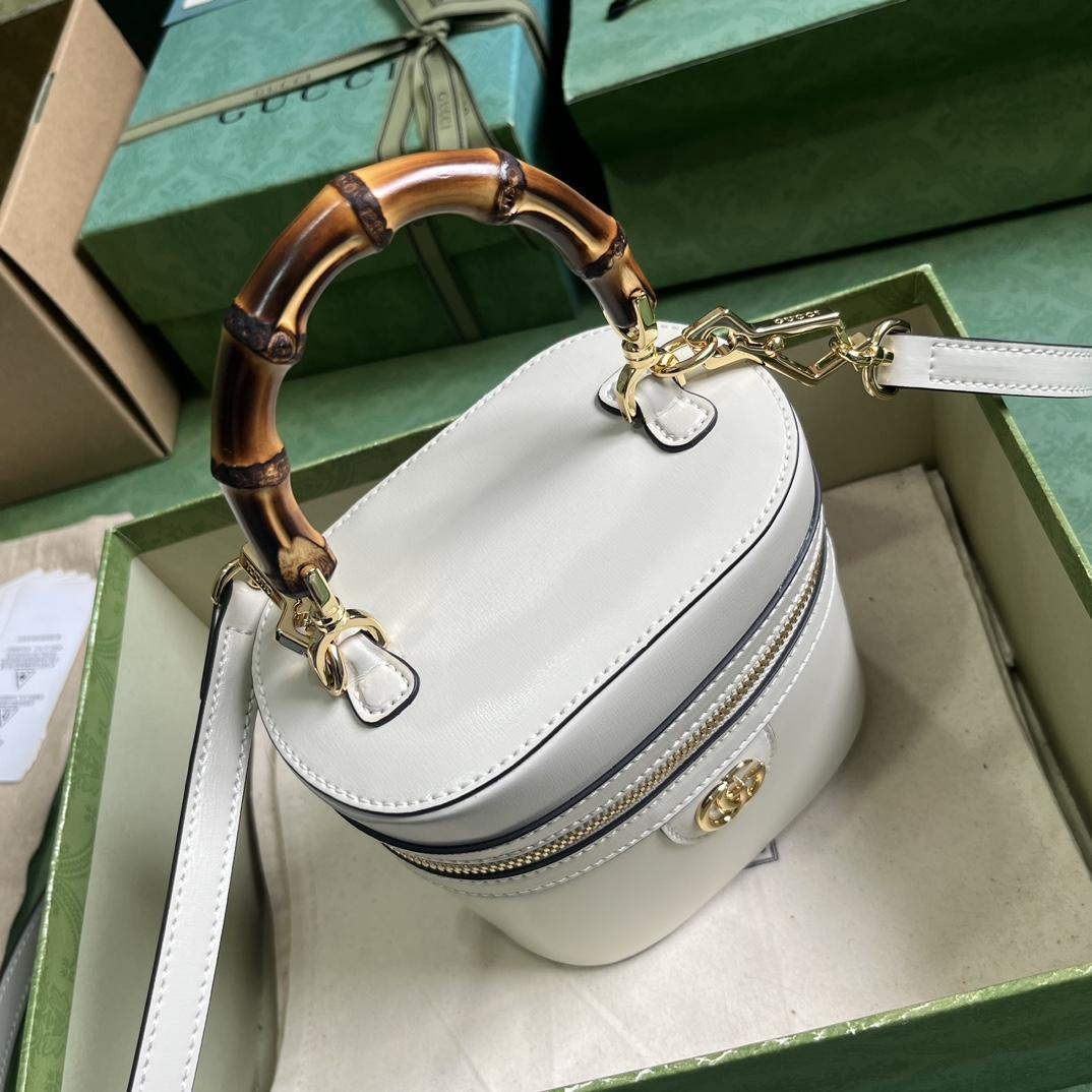 Gucci Mini Bamboo Shoulder Bag (15.5x 13.5x 4cm) - DopestKickz