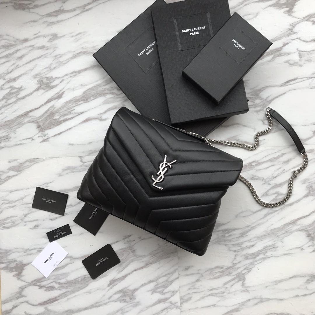 Saint Laurent Loulou Medium Chain Shoulder Bag  (32x22x11cm) - DopestKickz