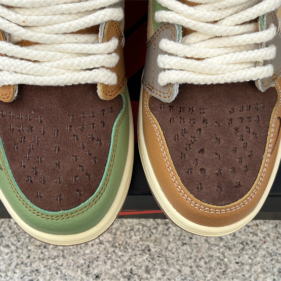 Zion Williamson x Air Jordan 1   OG “Voodoo” Sneaker    DZ7292-100 - DopestKickz