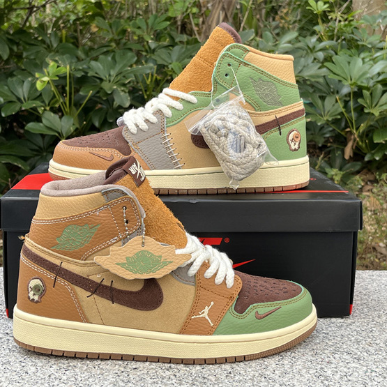 Zion Williamson x Air Jordan 1   OG “Voodoo” Sneaker    DZ7292-100 - DopestKickz