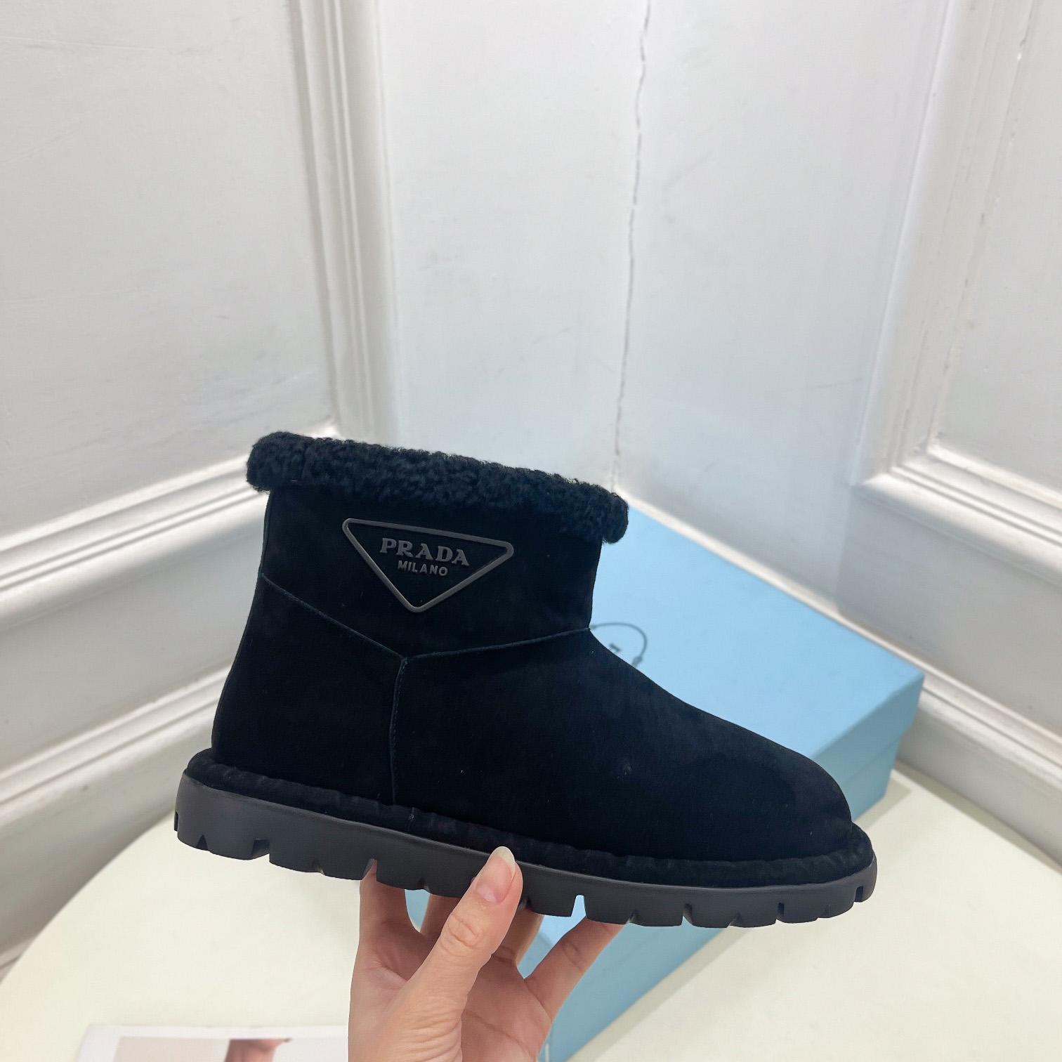 Prada Shearling Booties - DopestKickz