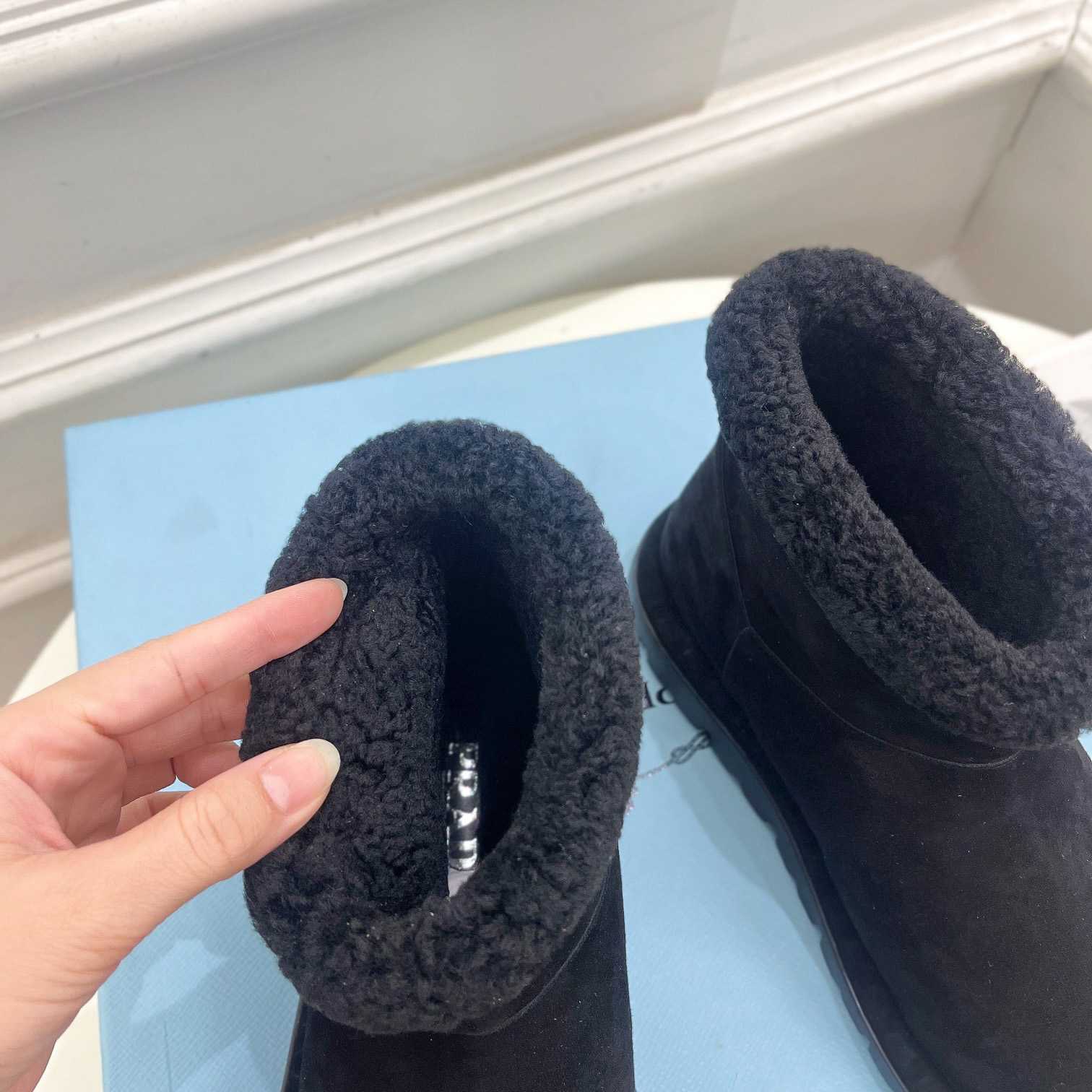 Prada Shearling Booties - DopestKickz