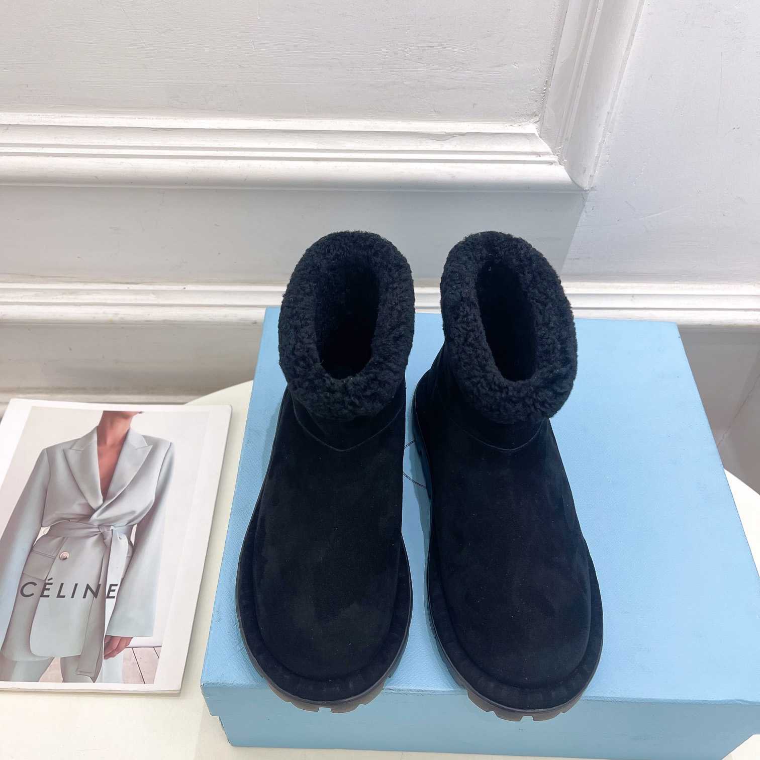 Prada Shearling Booties - DopestKickz
