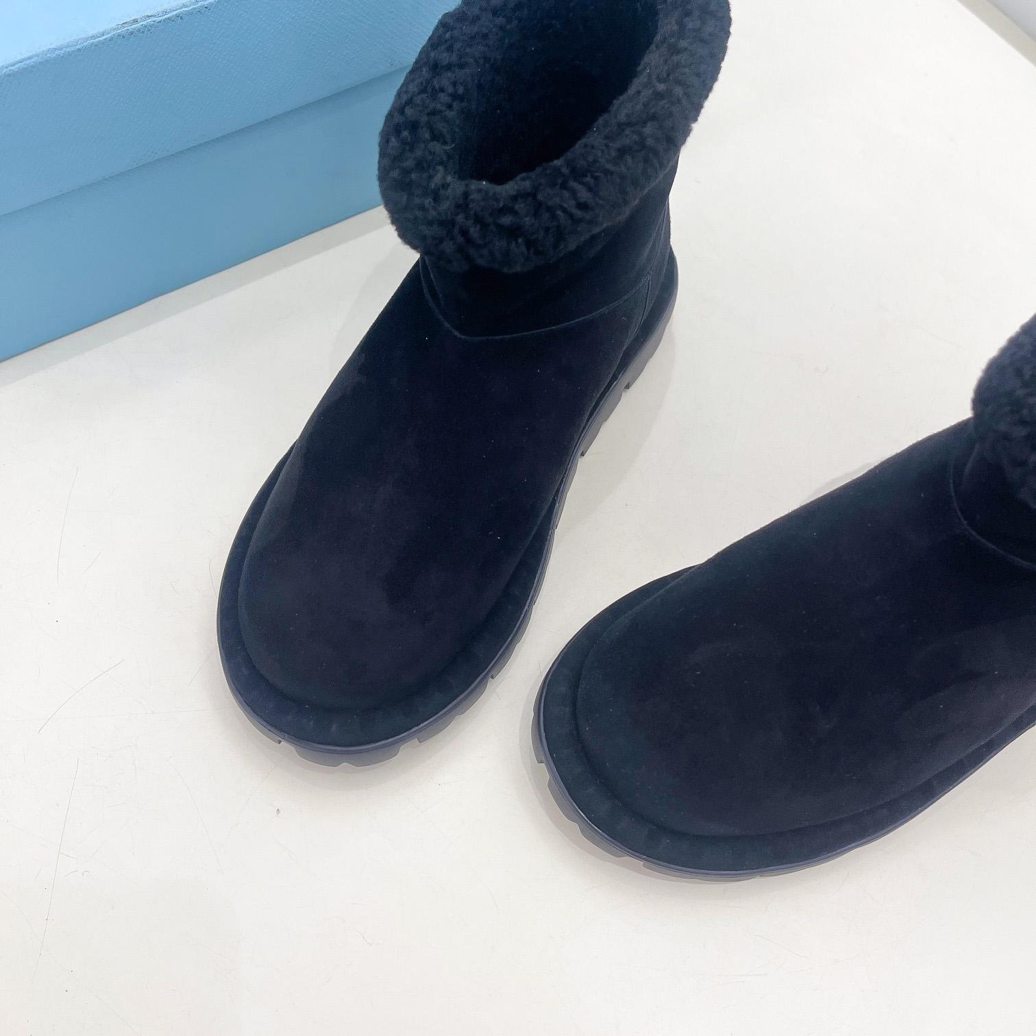 Prada Shearling Booties - DopestKickz