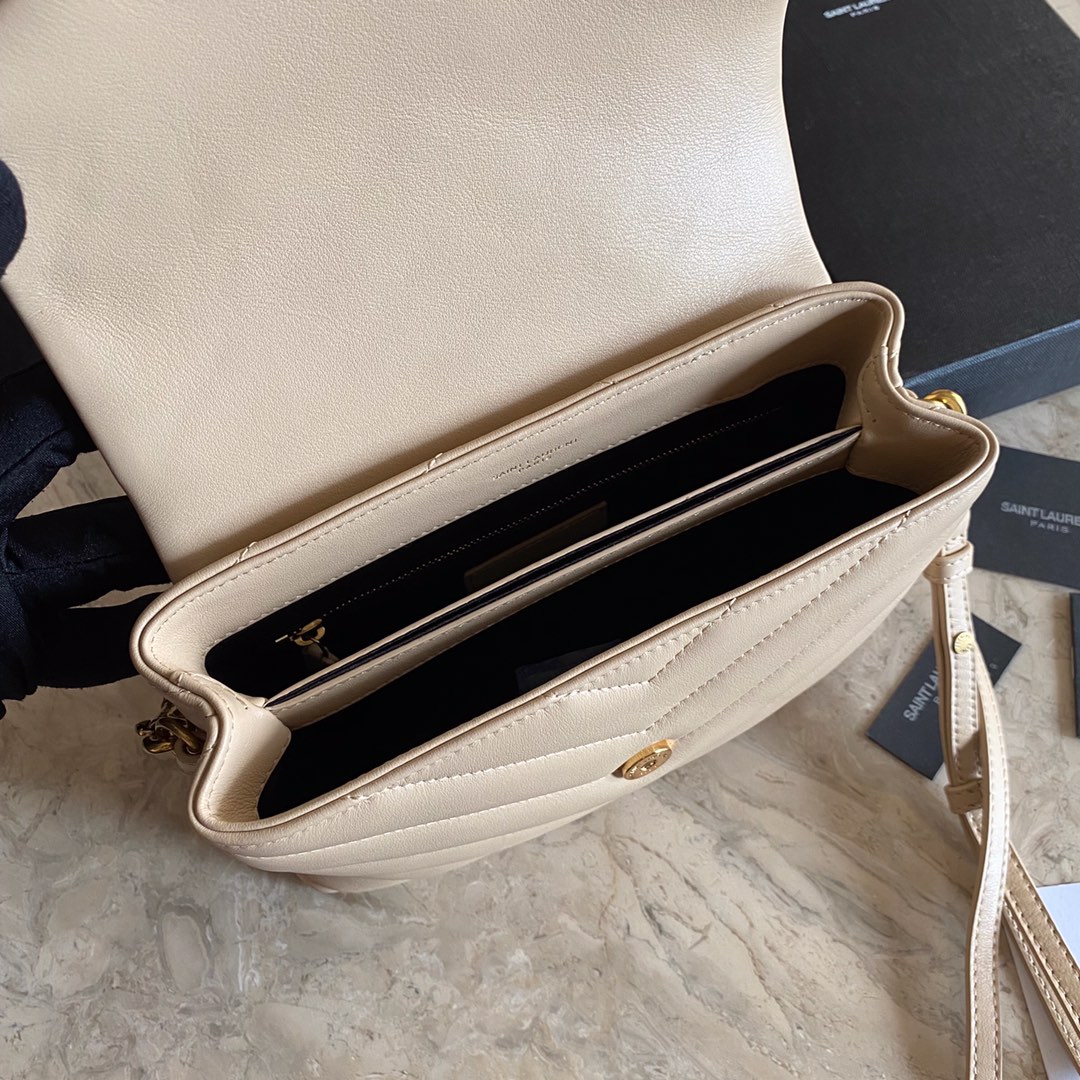 Saint Laurent Loulou Toy Strap Bag (20x7x15cm) - DopestKickz