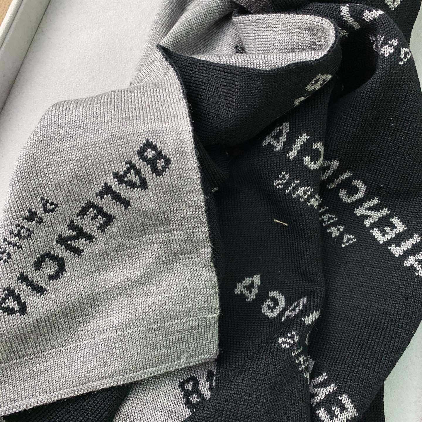 Balenciaga Allover Logo Scarf - DopestKickz