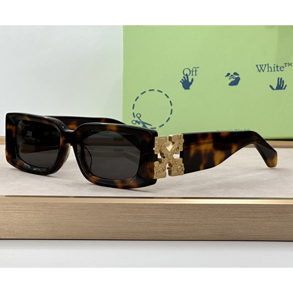 Off White Roma Rectangle-frame Sunglasses    OERI098 - DopestKickz