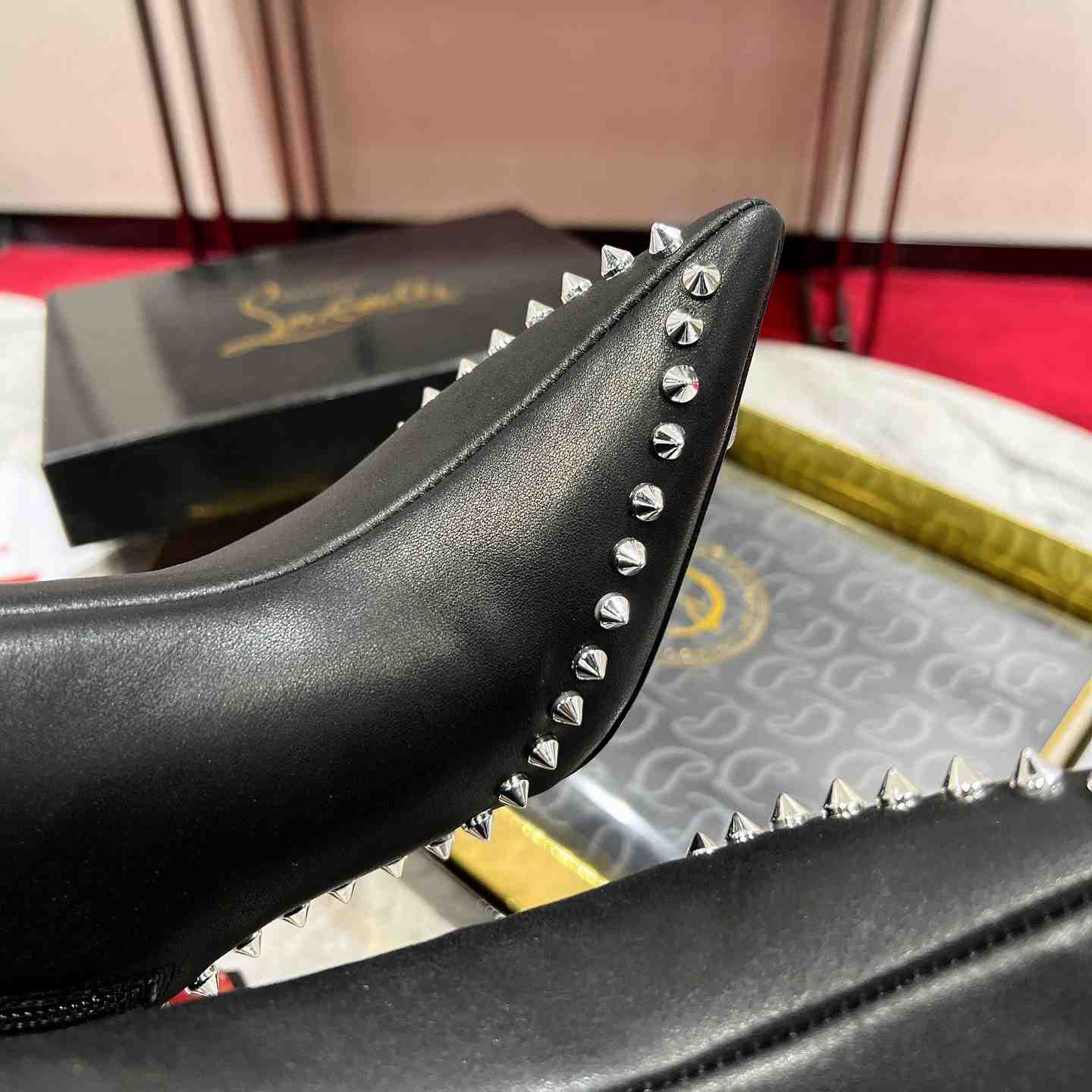 Christian Louboutin Vidura 85MM Leather Booties - DopestKickz