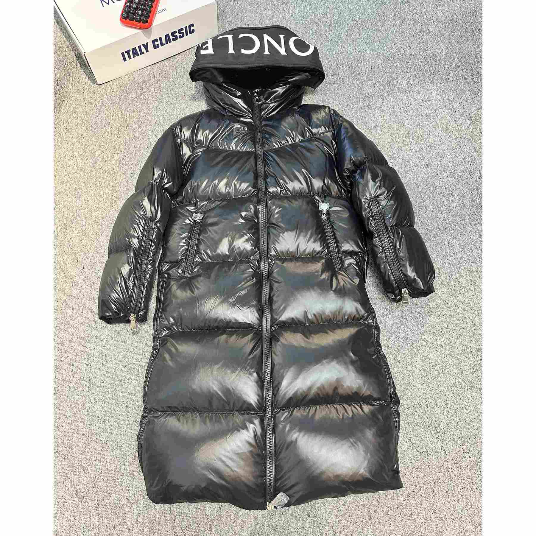 Moncler Huppelong Long Down Jacket - DopestKickz