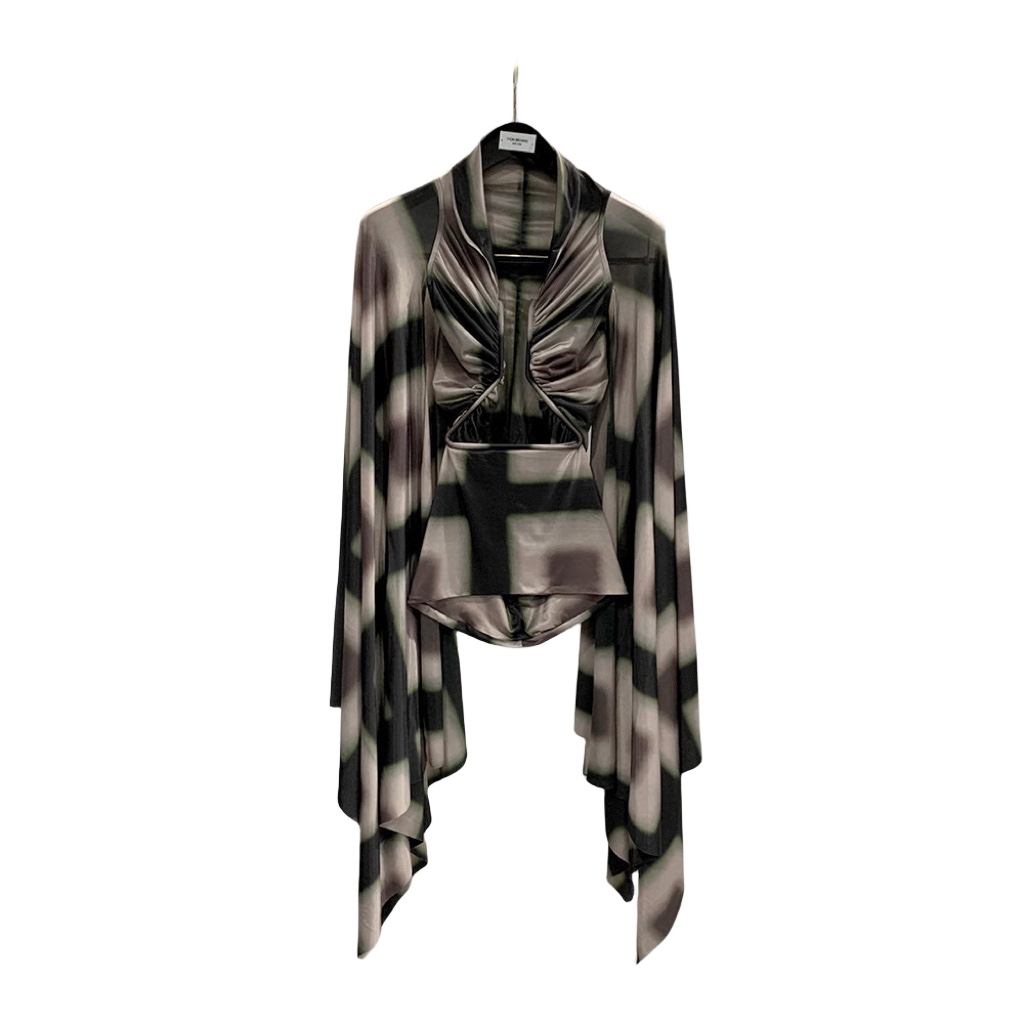 Rick Owens Semi-sheer Draped Top - DopestKickz