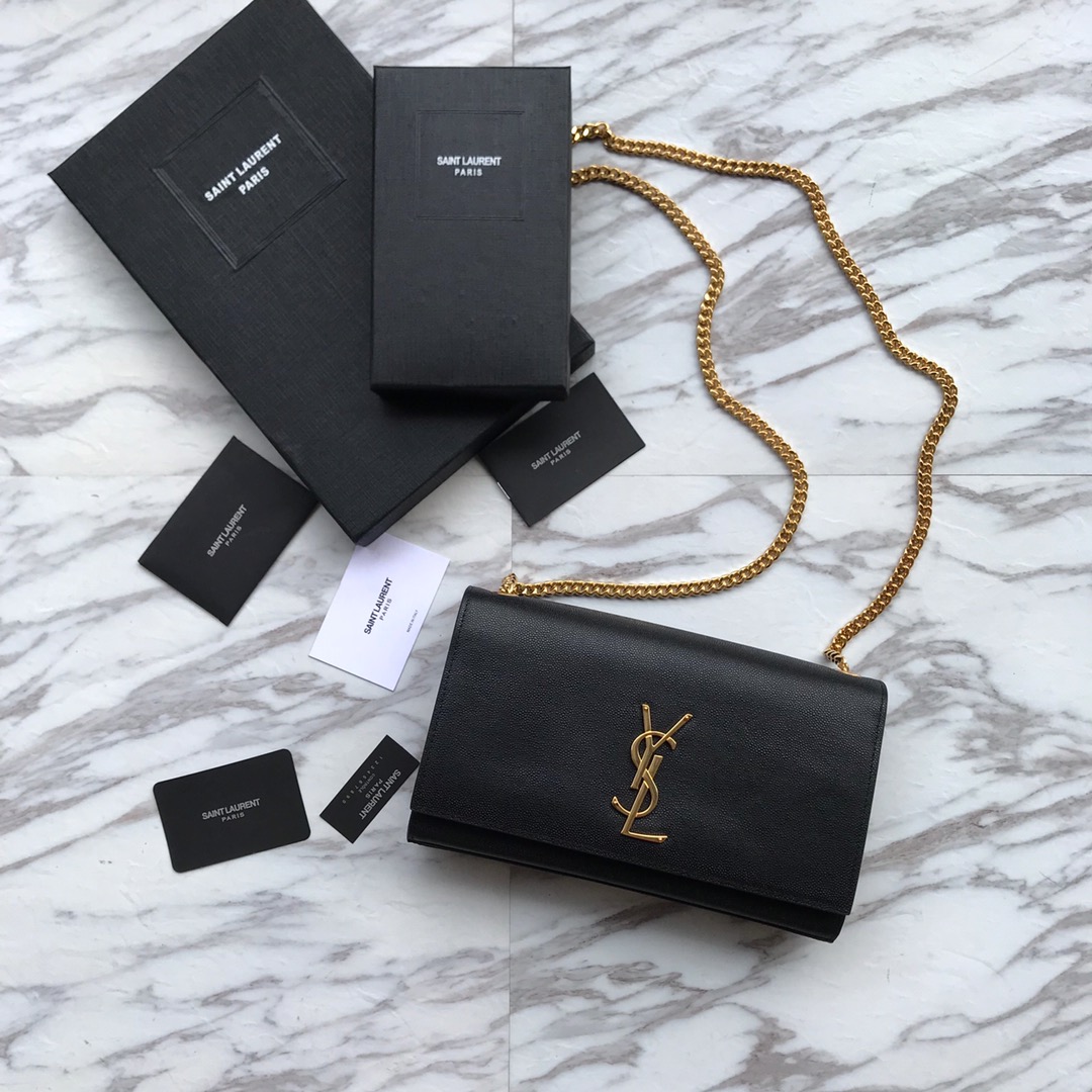 Saint Laurent Kate Medium Leather Shoulder Bag (24*14.5*5.5cm) - DopestKickz