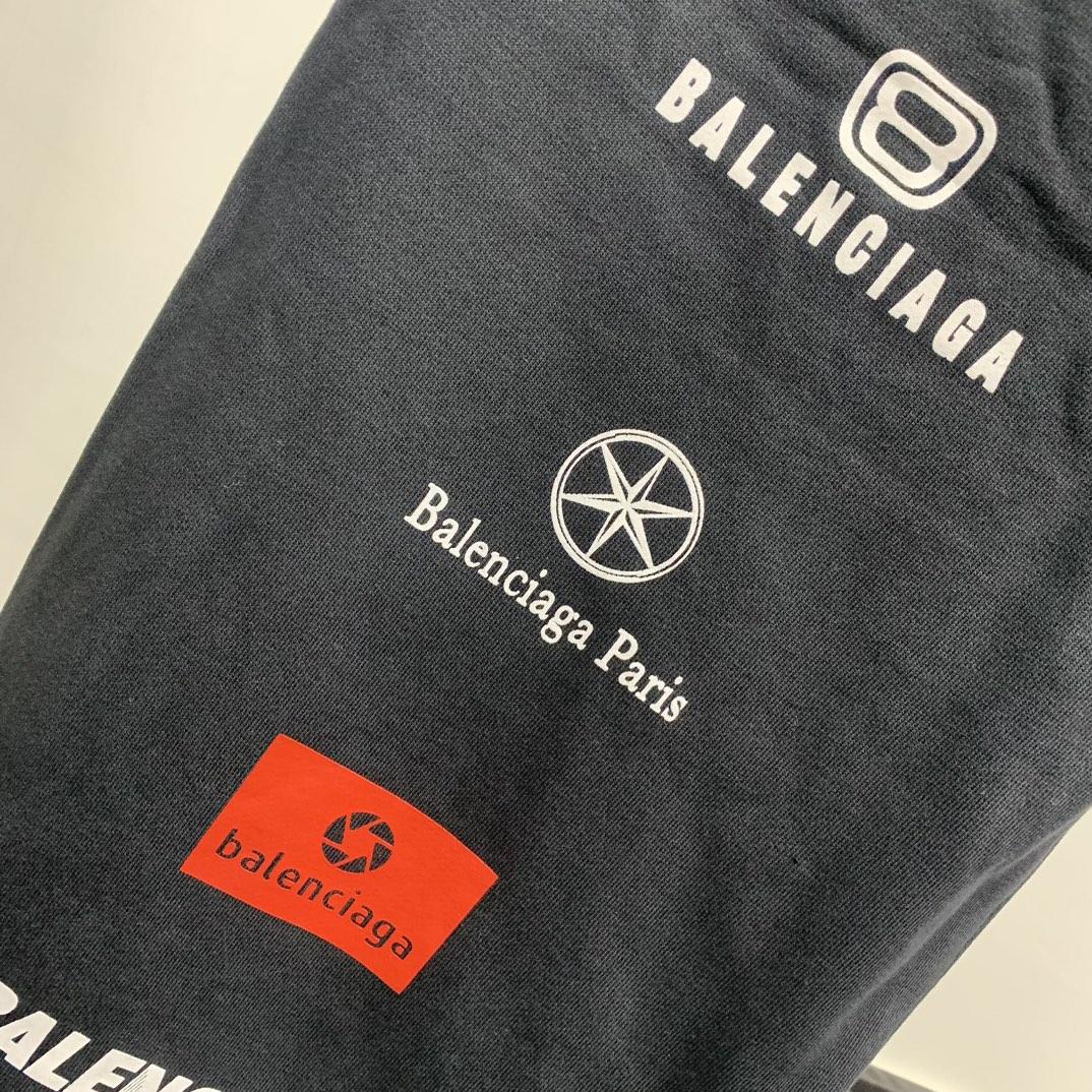 Balenciaga Top League Baggy Sweatpants In Black - DopestKickz