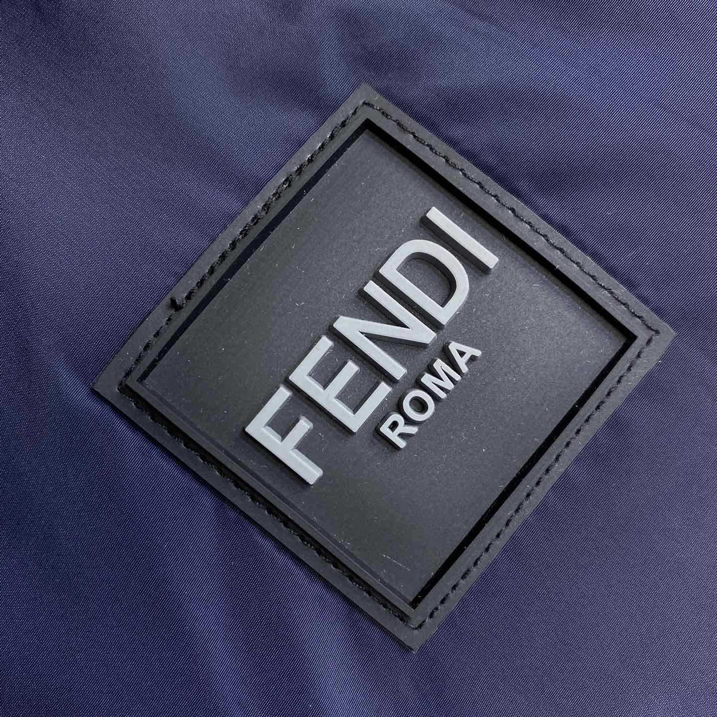 Fendi Blue Tech Fabric Jacket - DopestKickz