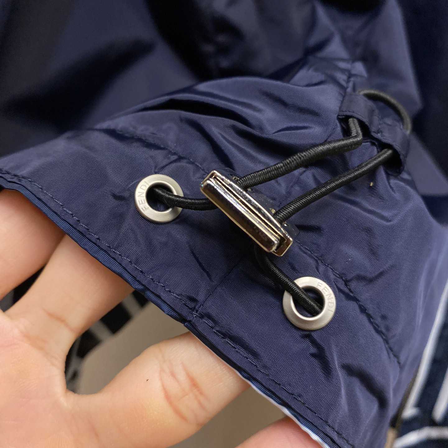 Fendi Blue Tech Fabric Jacket - DopestKickz