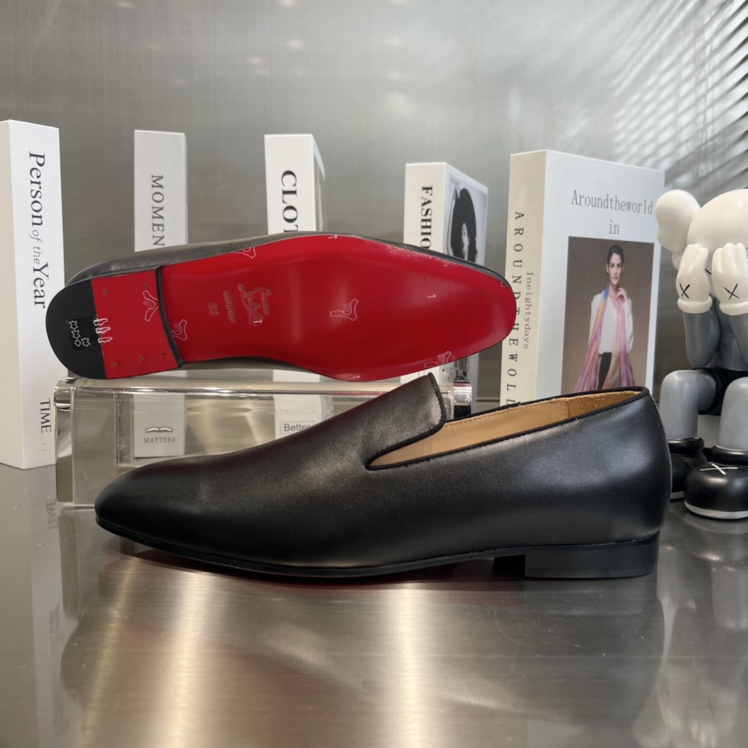 Christian Louboutin Dandelion Slip-On Loafers - DopestKickz