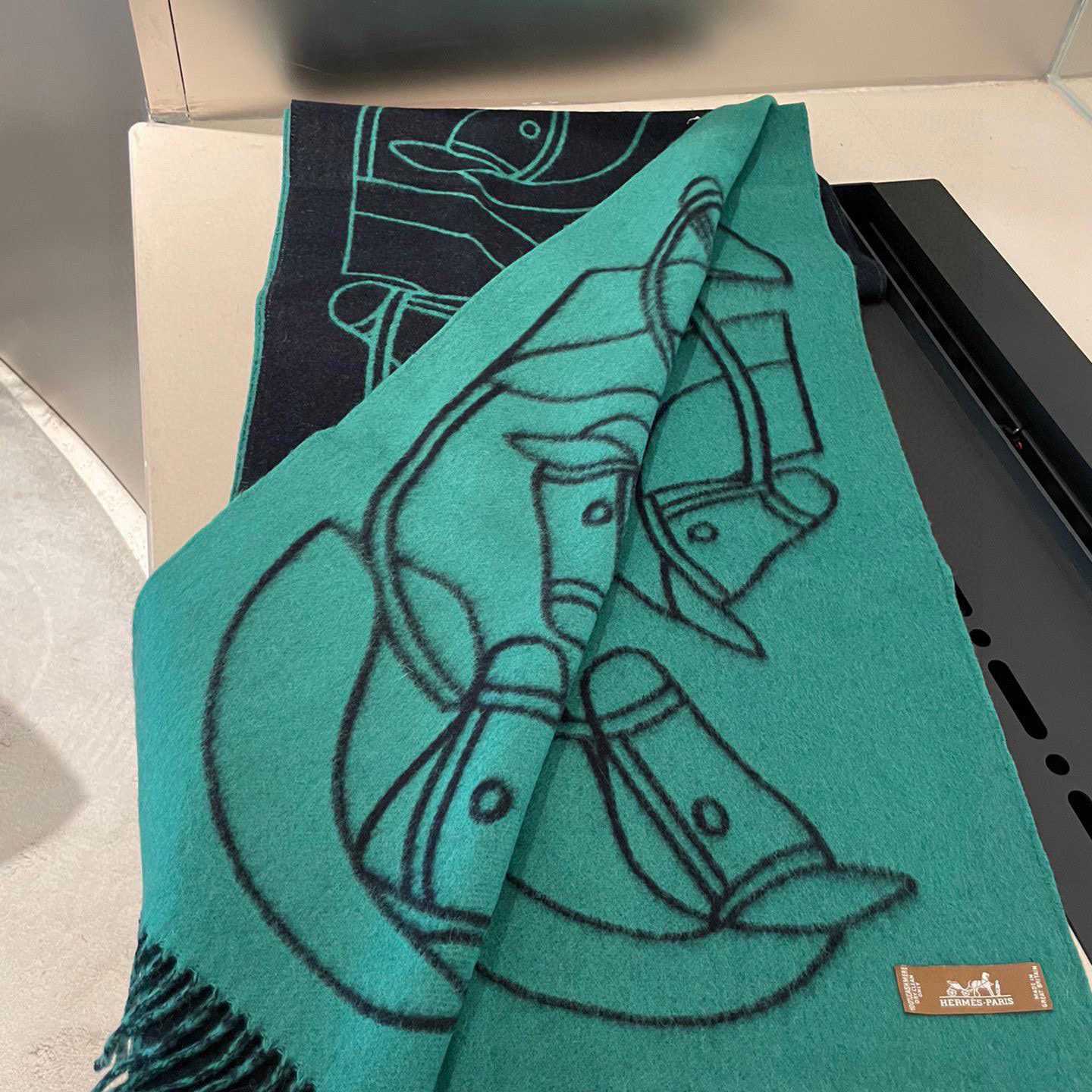 Hermes Casaque Entrelacs Equestres muffler  - DopestKickz