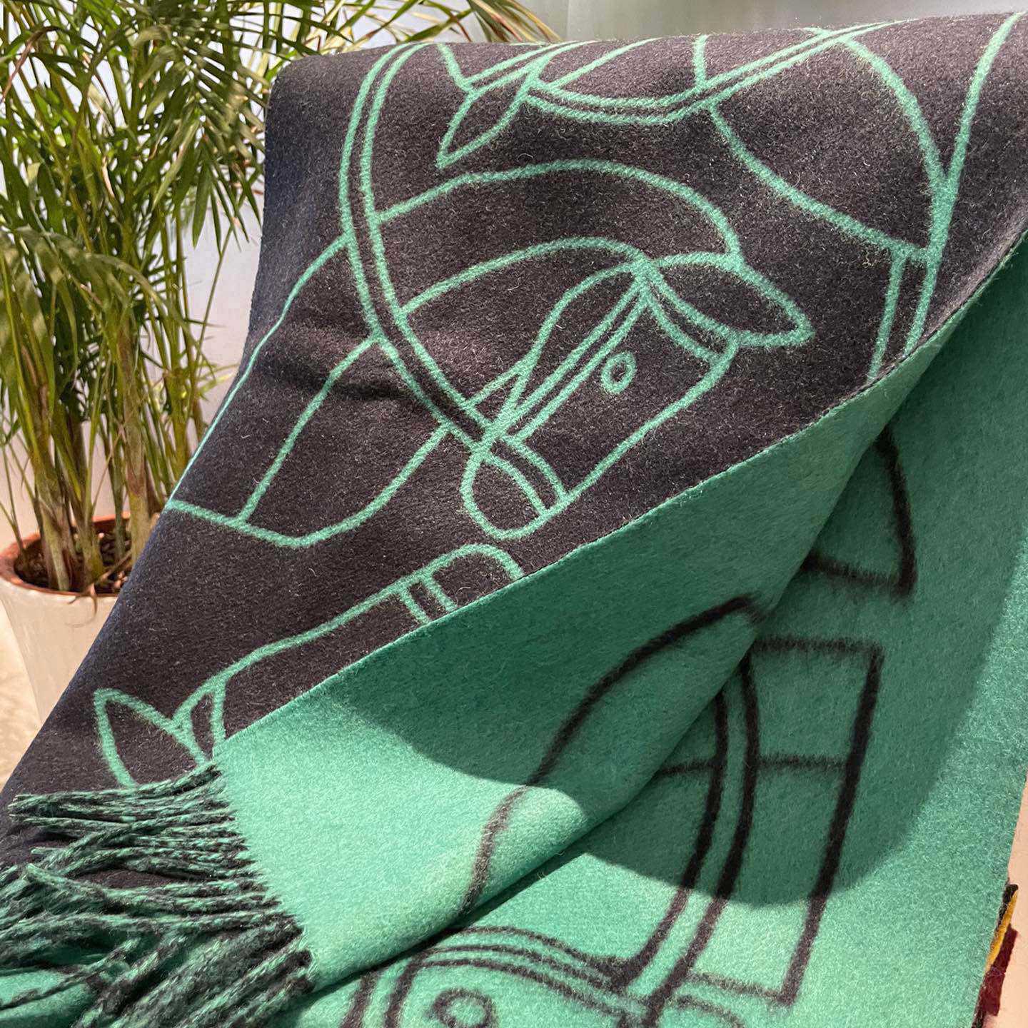 Hermes Casaque Entrelacs Equestres muffler  - DopestKickz