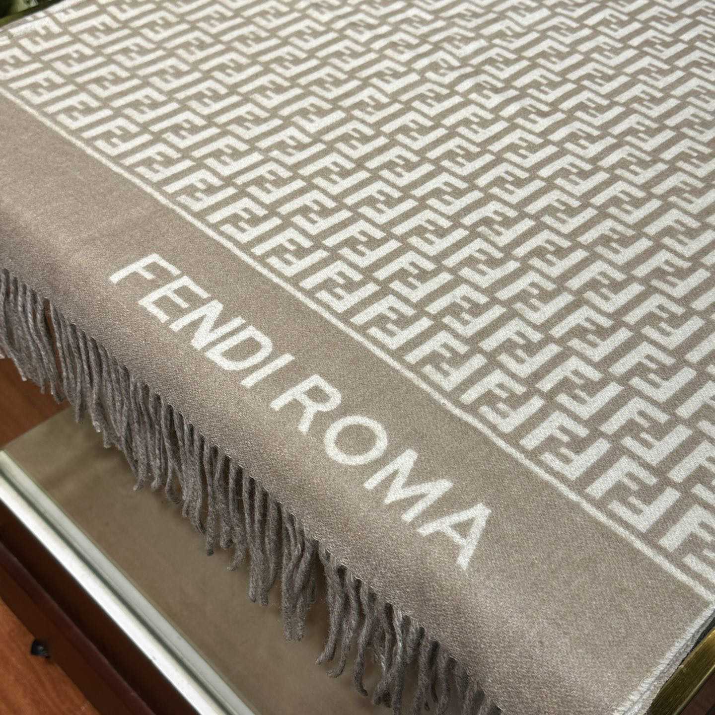 Fendi Beige Wool And Cashmere Poncho - DopestKickz