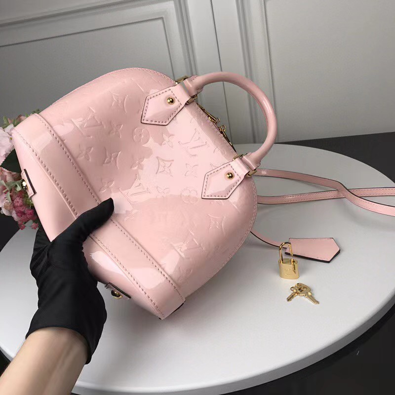 Louis Vuitton Alma Bb Patent Pink  (23.5-17.5-11cm)   - DopestKickz
