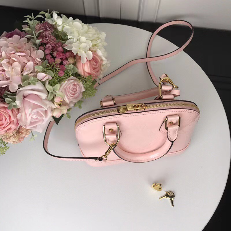 Louis Vuitton Alma Bb Patent Pink  (23.5-17.5-11cm)   - DopestKickz