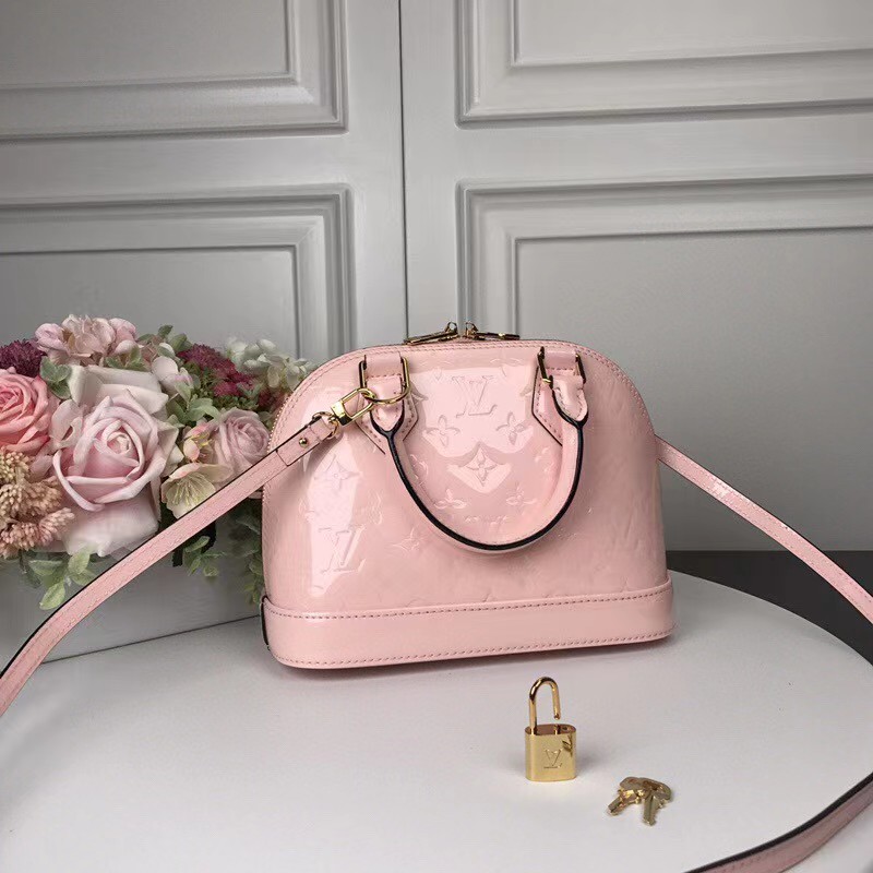 Louis Vuitton Alma Bb Patent Pink  (23.5-17.5-11cm)   - DopestKickz