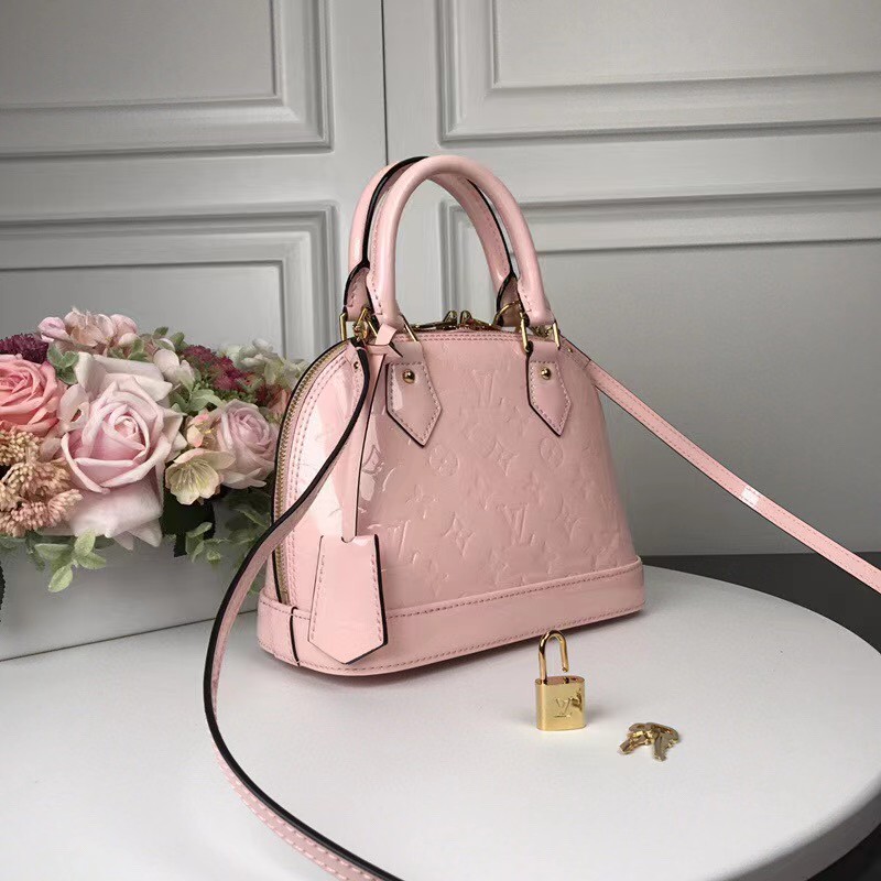 Louis Vuitton Alma Bb Patent Pink  (23.5-17.5-11cm)   - DopestKickz