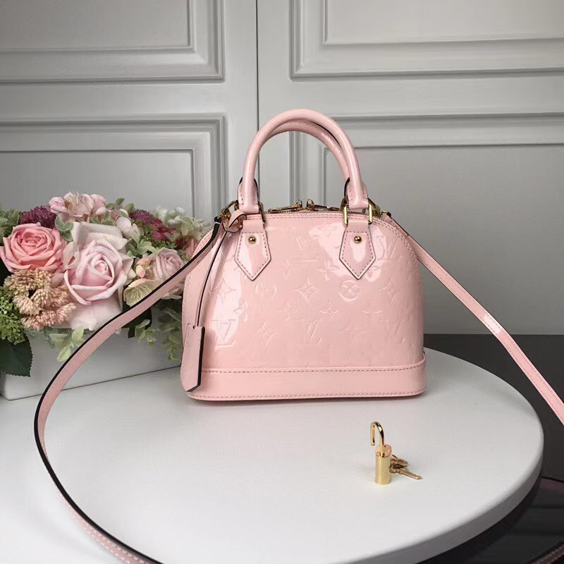 Louis Vuitton Alma Bb Patent Pink  (23.5-17.5-11cm)   - DopestKickz