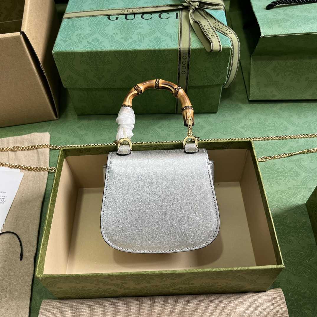 Gucci Bamboo 1947 Super Mini Bag (18.5x 12x 5.5cm) - DopestKickz