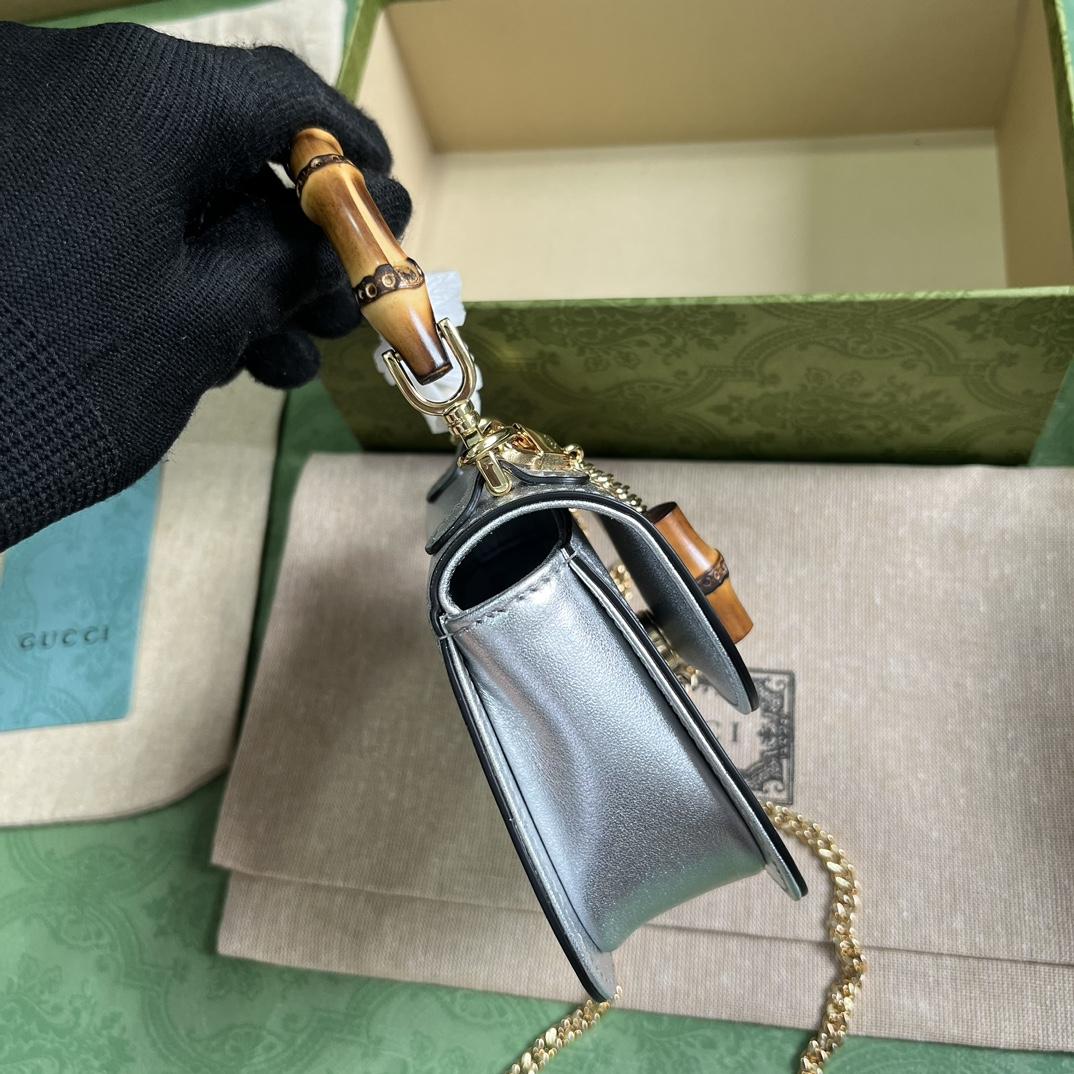 Gucci Bamboo 1947 Super Mini Bag (18.5x 12x 5.5cm) - DopestKickz
